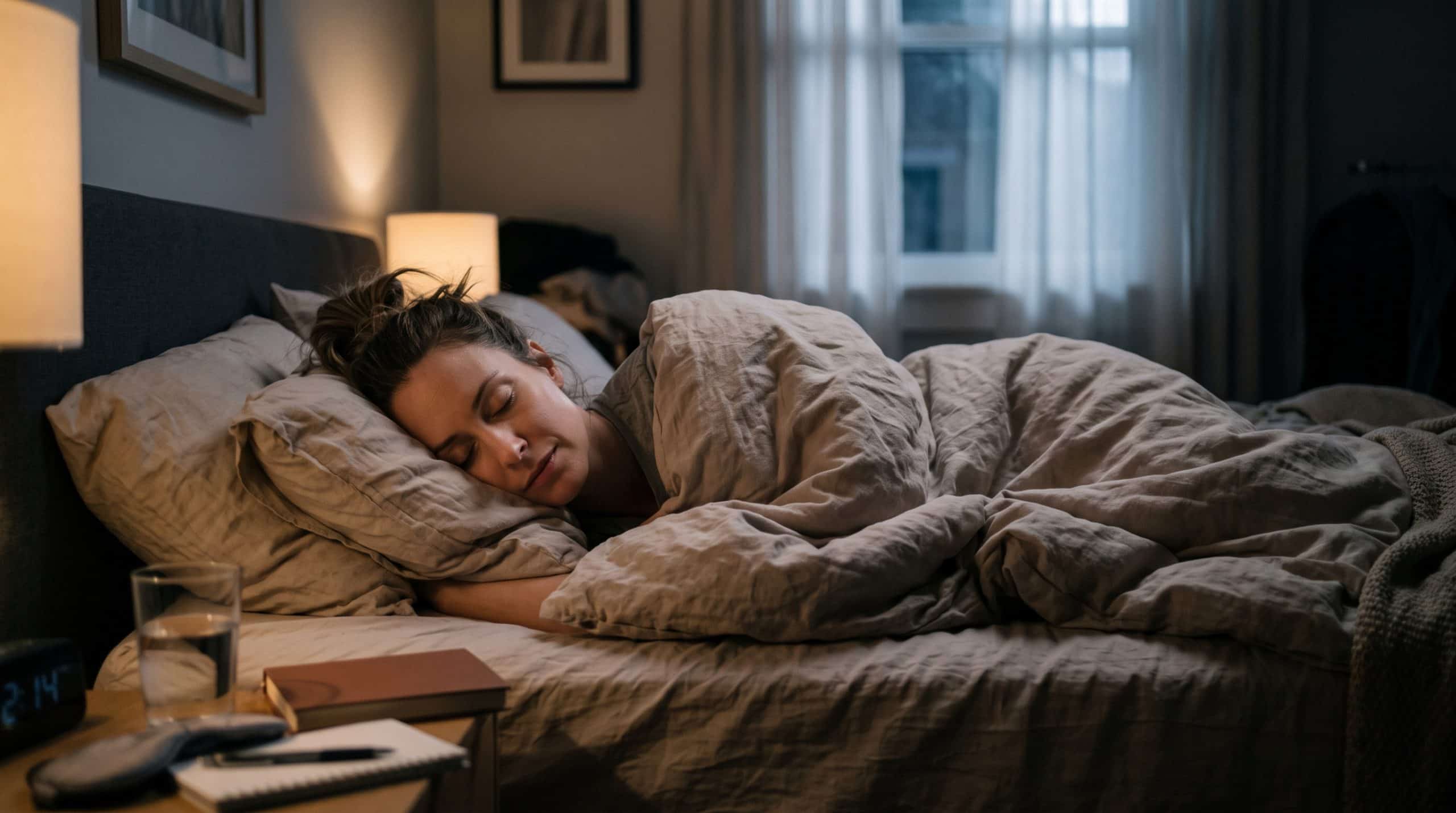 How to fall asleep fast with a peaceful bedroom and comfortable bedding
